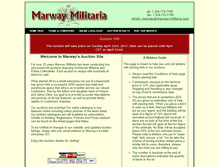 Tablet Screenshot of marwayauction.com